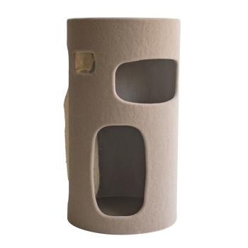 Katzen-Kratztonne Skuli von Nobby [90 cm] - mit Teppich-Stoff bezogen